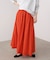 カラーフレアスカート