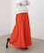 カラーフレアスカート