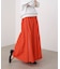 カラーフレアスカート