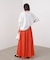 カラーフレアスカート