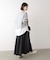 カラーフレアスカート