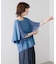 Wシルケットシフォンドッキングプルオーバー
