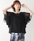 Wシルケットシフォンドッキングプルオーバー