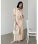 【サイズ展開あり】ウエストフリル衿付カットワンピース