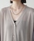 サラサラ袖シアーニットカーディガン