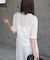 【Bab】シアーリボンヘムスリットトップス