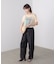 ウエストドロストパンツ