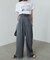 【Bab】コード刺しゅうカーブパンツ
