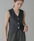 【CIEL'AIR】LINEN LIKE VEST (ﾘﾈﾝﾗｲｸﾍﾞｽﾄ）