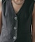 【CIEL'AIR】LINEN LIKE VEST (ﾘﾈﾝﾗｲｸﾍﾞｽﾄ）