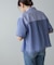 【CIEL'AIR】SHEER DOCKING SHIRT(ｼｱｰﾄﾞｯｷﾝｸﾞｼｬﾂ）
