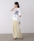 モノトーンフラワーＴシャツ