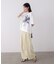 モノトーンフラワーＴシャツ
