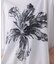 モノトーンフラワーＴシャツ