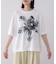 モノトーンフラワーＴシャツ