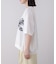 モノトーンフラワーＴシャツ