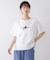 刺繍アンダーファスナーＴシャツ