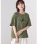 刺繍アンダーファスナーＴシャツ