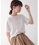 消耗加工綿天竺メタルロゴプリントTee