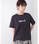 消耗加工綿天竺メタルロゴプリントTee