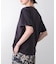 消耗加工綿天竺メタルロゴプリントTee