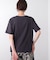 消耗加工綿天竺メタルロゴプリントTee