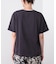 消耗加工綿天竺メタルロゴプリントTee