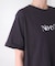 消耗加工綿天竺メタルロゴプリントTee