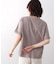 消耗加工綿天竺メタルロゴプリントTee