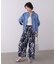 ニュアンス柄ワイドパンツ