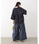 裾切替ワイドパンツ