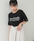 【Bab】ロゴプリント刺しゅうＴシャツ