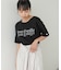 【Bab】ロゴプリント刺しゅうＴシャツ