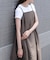 【Bab】裾バルーンバックギャザーキャミワンピース