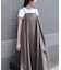 【Bab】裾バルーンバックギャザーキャミワンピース