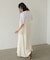【Bab】【サイズ展開あり】レーススカラップマットサテンキャミワンピース