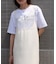 【Bab】【サイズ展開あり】レーススカラップマットサテンキャミワンピース