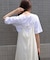 【Bab】【サイズ展開あり】レーススカラップマットサテンキャミワンピース