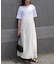 【Bab】【サイズ展開あり】レーススカラップマットサテンキャミワンピース