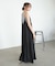 【Bab】【サイズ展開あり】レーススカラップマットサテンキャミワンピース