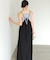 【Bab】【サイズ展開あり】レーススカラップマットサテンキャミワンピース