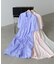 【Bab】【再登場・選べるサイズ展開】ビスチェ風シャツワンピース