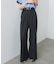 【Bab】【サイズ展開あり】ボリュームワイドタックパンツ