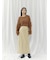 【ウォッシャブル加工】FAUX LEATHER SKIRT（ﾌｪｲｸﾚｻﾞｰｽｶｰﾄ）