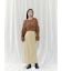 【ウォッシャブル加工】FAUX LEATHER SKIRT（ﾌｪｲｸﾚｻﾞｰｽｶｰﾄ）