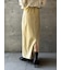 【ウォッシャブル加工】FAUX LEATHER SKIRT（ﾌｪｲｸﾚｻﾞｰｽｶｰﾄ）