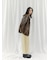 【ウォッシャブル加工】FAUX LEATHER SKIRT（ﾌｪｲｸﾚｻﾞｰｽｶｰﾄ）