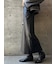 【ウォッシャブル加工】FAUX LEATHER SKIRT（ﾌｪｲｸﾚｻﾞｰｽｶｰﾄ）