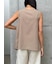 DRAPED RUFFLE SLEEVELESS TOP（ﾄﾞﾚｰﾌﾟﾗｯﾌﾙｽﾘｰﾌﾞﾚｽﾄｯﾌﾟｽ）