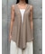 DRAPED RUFFLE SLEEVELESS TOP（ﾄﾞﾚｰﾌﾟﾗｯﾌﾙｽﾘｰﾌﾞﾚｽﾄｯﾌﾟｽ）